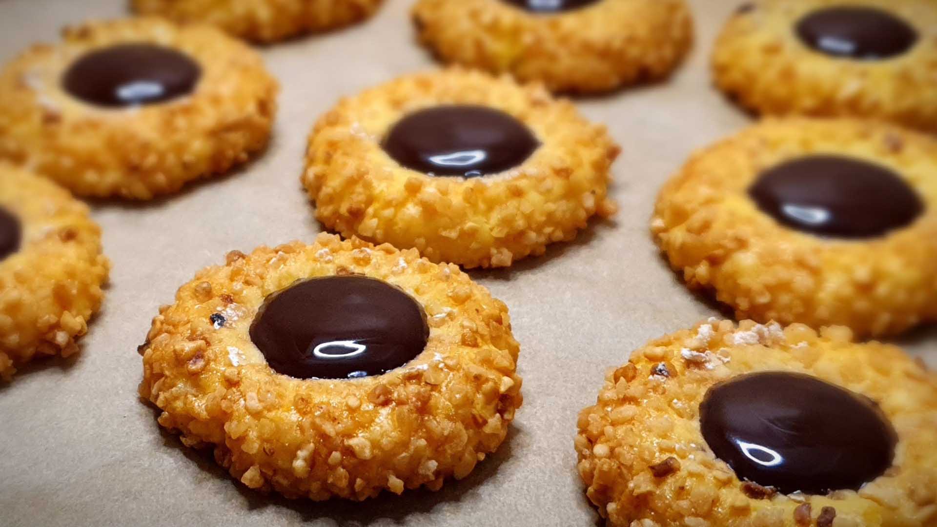 Chocolate Hazelnut Crunch Cookies